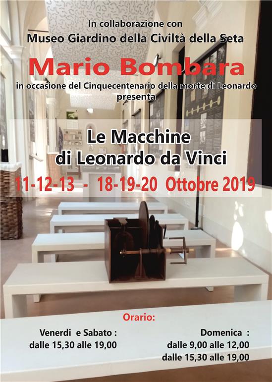 Mario Bombara in occasione del Cinquecentenario della morte di Leonardo 