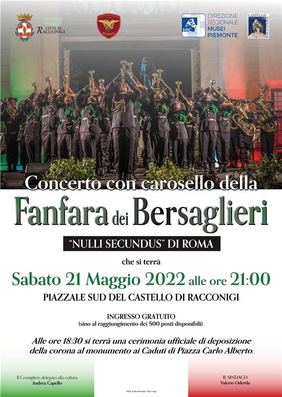 Concerto con carosello della Fanfara dei Bersaglieri “Nulli Secundus” di Roma